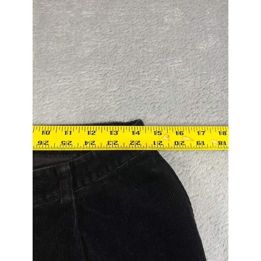 LL Bean Classic Curvy Fit Curvey Sz 10 Petite Black Corduroy Straight Mom - Picture 5 of 9